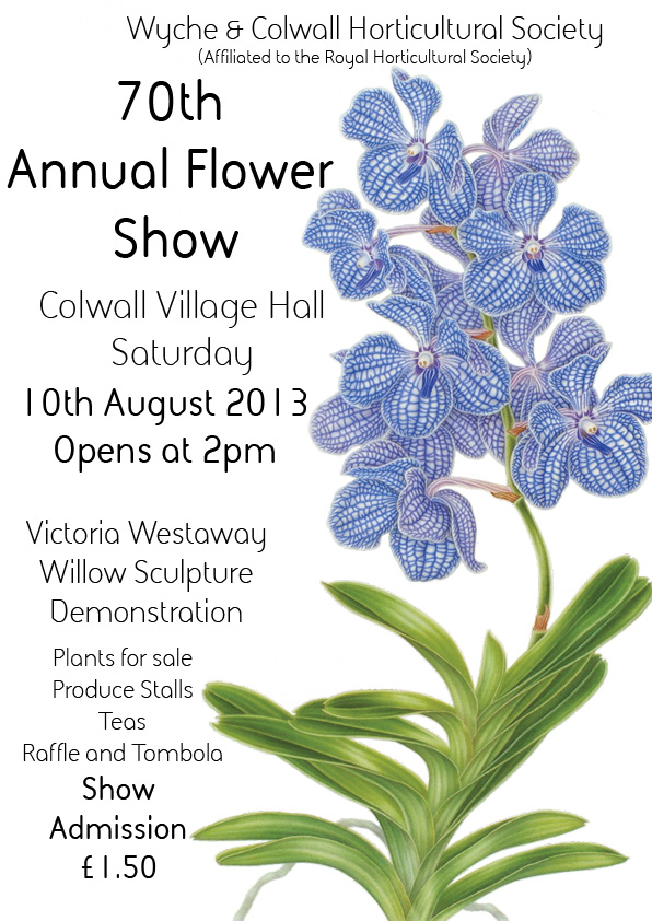Colwall Horticultural Show Poster